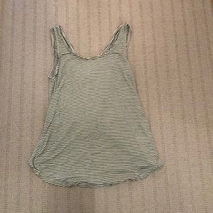 Super cute open back tank top